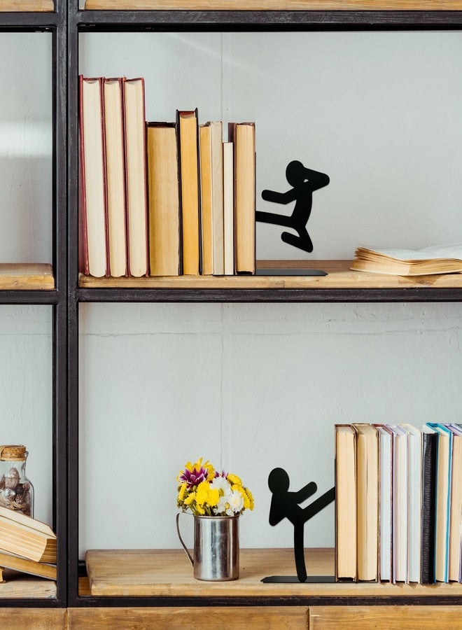فواصل كتب معدنية فريدة من نوعها للمكتب - فواصل كتب زخرفية لطيفة لأرفف الكتب، ديكور للقراءة وفكرة هدية لمحبي الكتب - Image 3