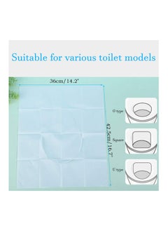 SYOSI 10 Packs Disposable Paper Toilet Seat Covers Seat Cover for Kids Toddler Adults Pregnant Woman Use in Public Toilets  - Image 2