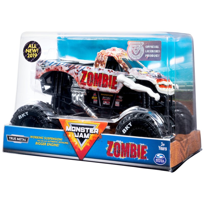 Monster Jam, Official Zombie Monster Truck, Collector Die-Cast Vehicle, 1:24 Scale, Kids Toys for Boys and Girls Ages 3 and up - Image 4