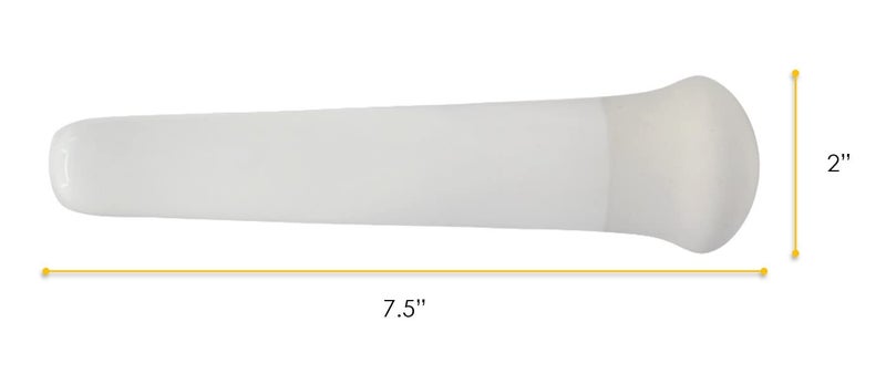 EISCO Replacement Pestle, 7" Length - for- Labs Mortar & Pestle Sets Heavy Duty Unglazed Grinding End Excellent Kitchen or Laboratory Grinds Herbs Spices Pill Crusher - Image 2