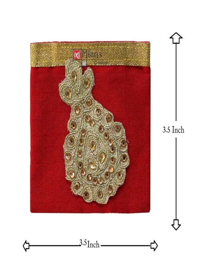 Milan's Creation: Coin Pouch Bag Purse Colorful Silk for Shagun, Marriage Return Gift, Party Favor Bags, Giveaways, Small Gift Bags, Jewelry Silk Pouch (assorted color) (Set of 10 Pouches) - Image 4