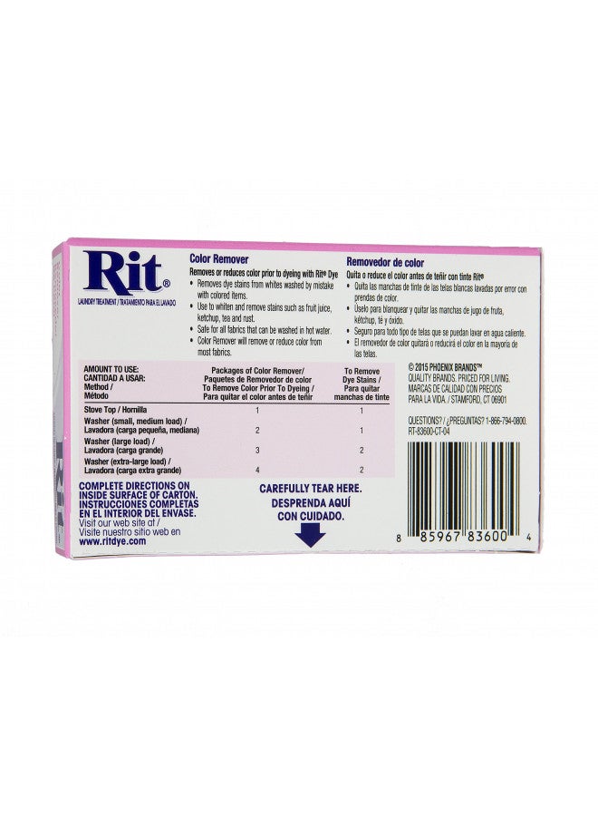 RIT Pack of 2 Rit Dye Laundry Treatment Color Remover - Image 4