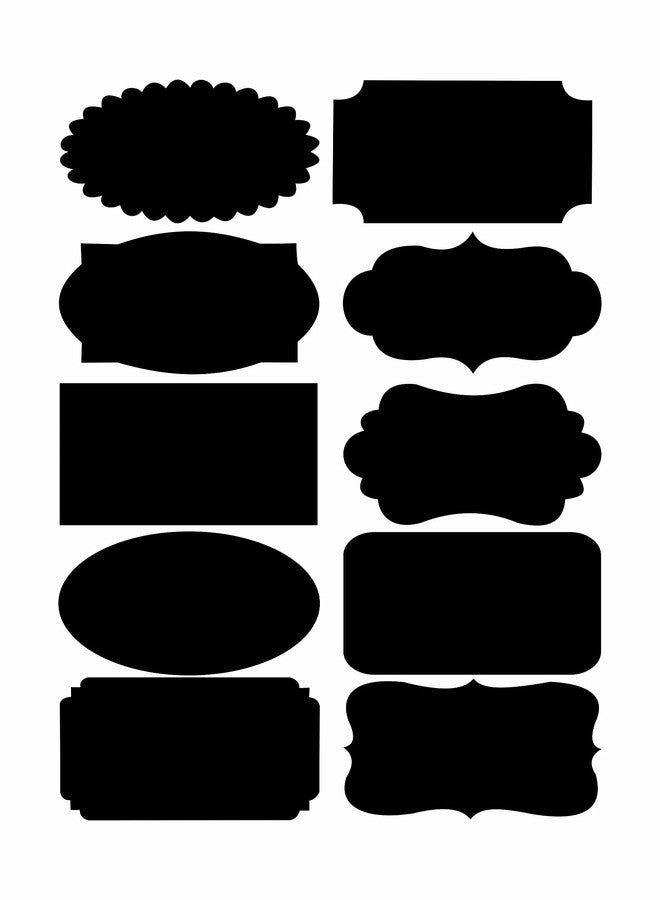 Monk Wish Waterproof Chalkboard Label Stickers for Storage Organizer (Black, 30 Piece) - Image 1