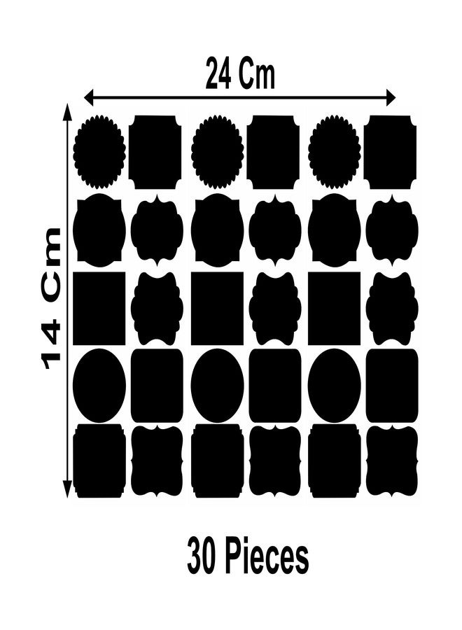 Monk Wish Waterproof Chalkboard Label Stickers for Storage Organizer (Black, 30 Piece) - Image 5