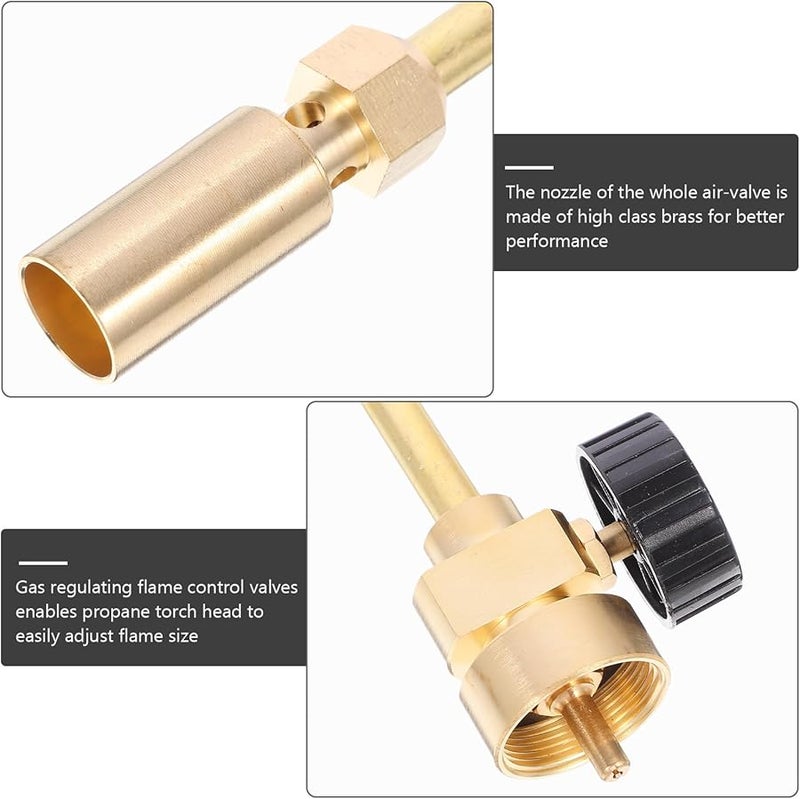 Brass Gas Torch Head Portable Propane Torch For Soldering Welding And Household Use - Image 4