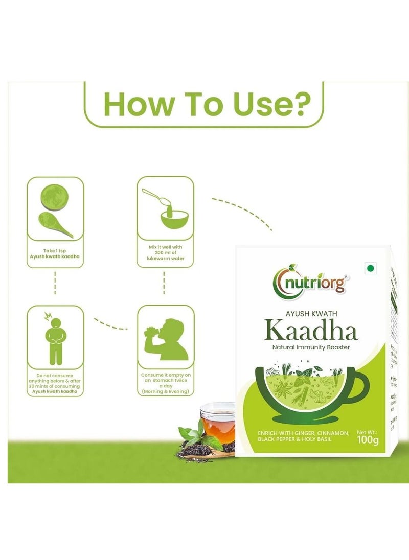 nutriorg Kwath Kaadha 100g Natural Immunity Boosting  - Image 4