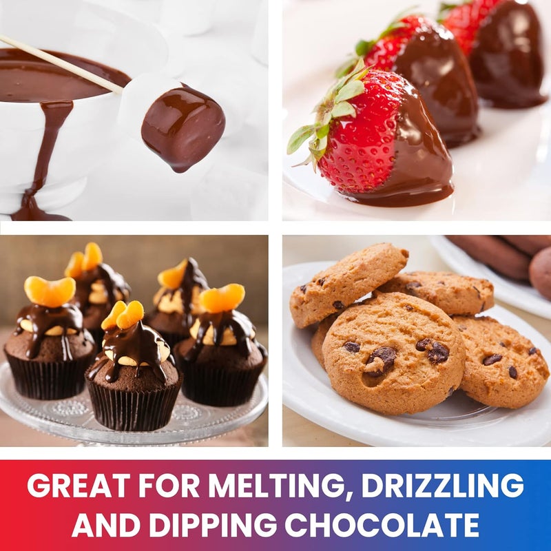 Koolatron Total Chef Single Pot Chocolate Melter - Electric Candy Melting Hot Fondue Pot With 32+ Accessories, Serving 1 cup Dark or White Melted Chocolate For Dipping Party Desserts, 8.8 Oz (250 g) Capacity - Image 4