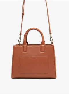 Le Confort Women Textured Tote Bag with Zip Closure and Handles  - Image 3