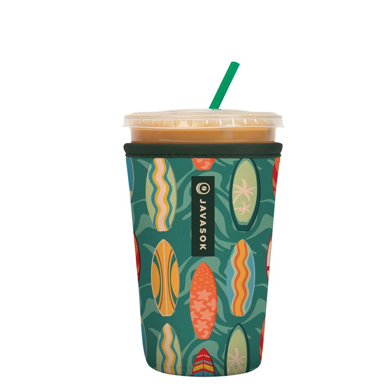 Sok It Java Sok Iced Coffee & Cold Soda Insulated Neoprene Cup Sleeve (Surfs Up  Medium: 22-28oz) - Image 1
