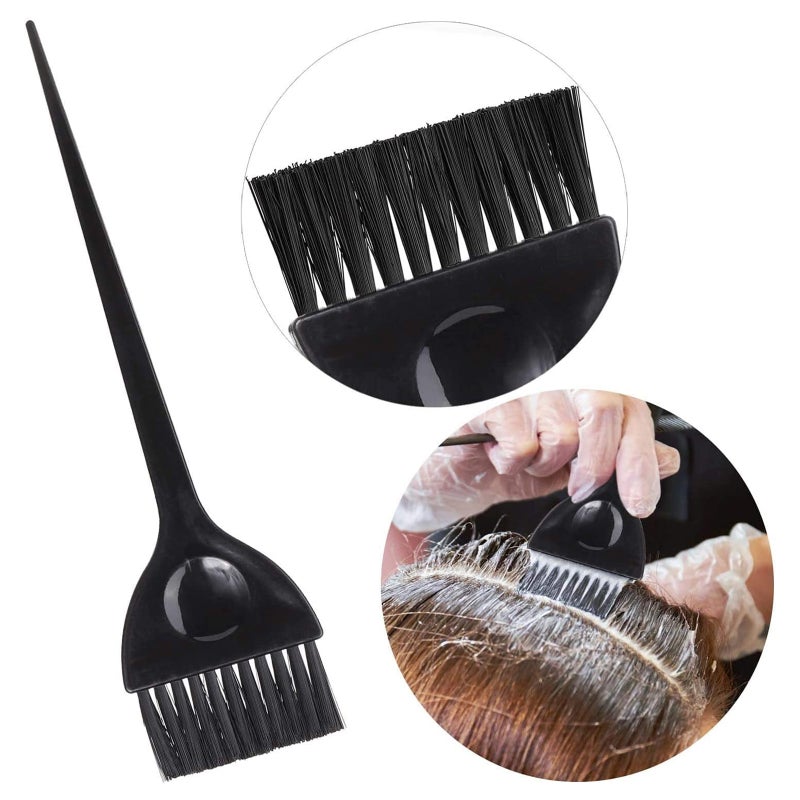 Hair Dye Kit: Black Nylon Wool Brush Set - Flexible Stiff Bristles for Even Application, Salon Grade Tools for DIY At-Home Coloring, Salon Hairdressing, Root Touch-Ups - Image 2
