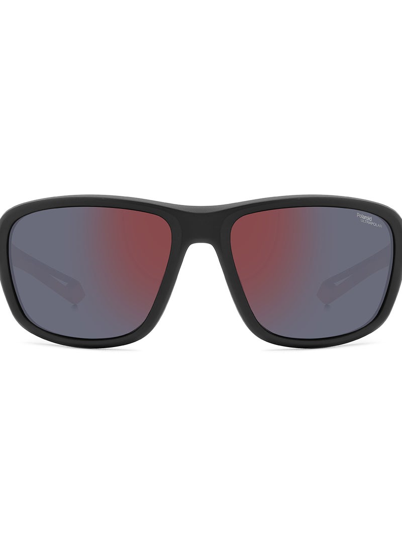Polaroid Unisex Polarized Rectangular Sunglasses - Pld 7049/S Black Millimeter - Lens Size: 62 Mm - Image 3