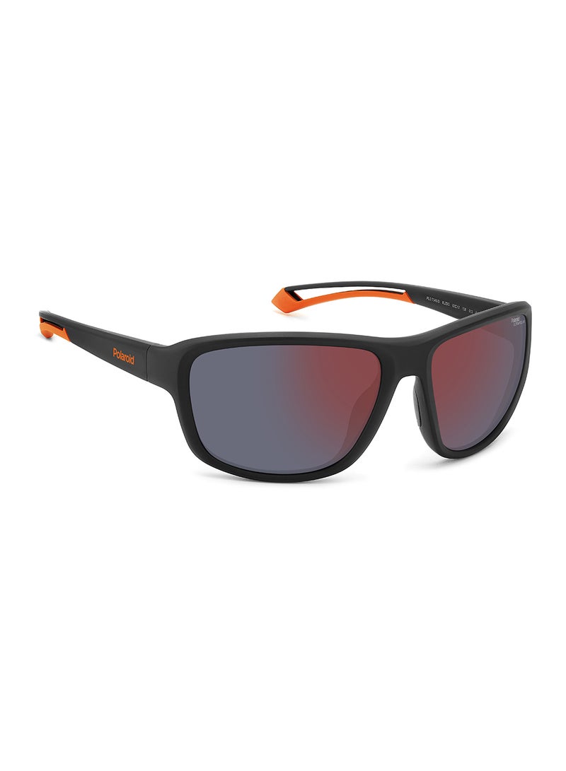 Polaroid Unisex Polarized Rectangular Sunglasses - Pld 7049/S Black Millimeter - Lens Size: 62 Mm - Image 2