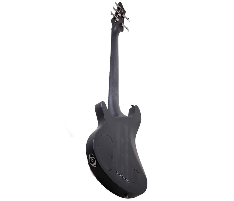 Schecter 1918 Hellraiser Extreme-5 Bass Electric Guitar - See-Thru Black Satin (STBLS) - Image 3