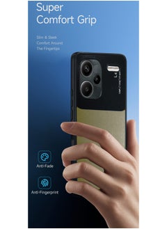 دبليو تيك غطاء حماية من السيليكون السائل مع شفاه سميرا مرتفعة لهاتف Xiaomi Redmi Note 13 Pro+ / Redmi Note 13 Pro Plus 5G 2023 أسود/ذهبي  - Image 2