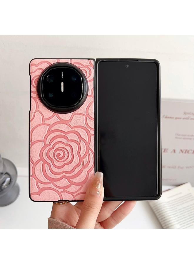 اس-توب جراب هاتف Huawei Mate X5 بتصميم نقشة الكاميليا وغطاء حماية - Image 2