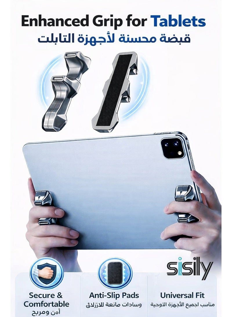 سيسلي مقبض ألعاب لجهاز iPad، مقبض لوحة ألعاب من السيليكون المضاد للانزلاق، جهاز تحكم في ألعاب الكمبيوتر اللوحي لـ PUBG/Knives Out/Rules of Survival - Image 1