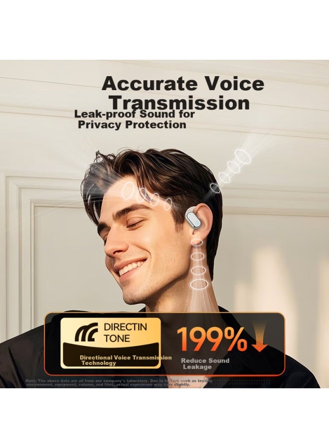 WITGOER Witgoer 【2025 Latest Model| Lightweight Wear】bluetooth Earphones Hanging Ear Wireless Bone Conduction Concept Ear Clip Sports Running High Sound Quality Noise Reduction Ultra-long Battery Life High Fi - Image 3