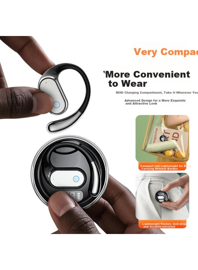 WITGOER Witgoer 【2025 Latest Model| Lightweight Wear】bluetooth Earphones Hanging Ear Wireless Bone Conduction Concept Ear Clip Sports Running High Sound Quality Noise Reduction Ultra-long Battery Life High Fi - Image 2