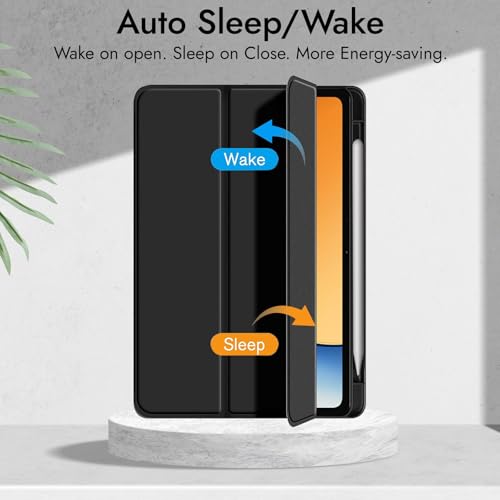 Robustrion Cover for Realme Pad 3 11.61 inch Cover Case with Pencil Holder, Trifold Cover Case for Realme Pad 3 Tablet Cover [Auto Sleep Wake Support] - Black - Image 3