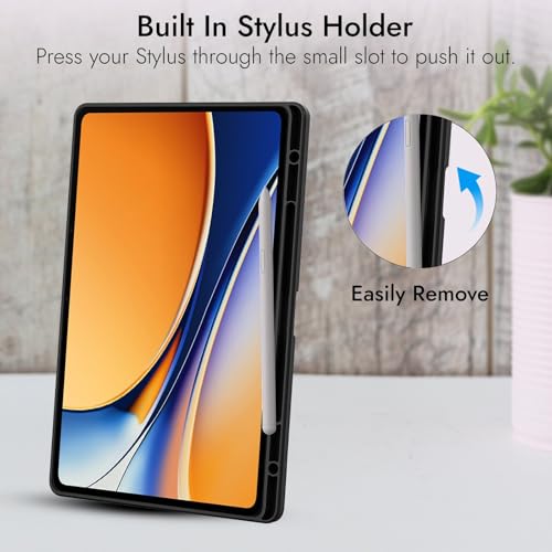 Robustrion Cover for Realme Pad 3 11.61 inch Cover Case with Pencil Holder, Trifold Cover Case for Realme Pad 3 Tablet Cover [Auto Sleep Wake Support] - Black - Image 5