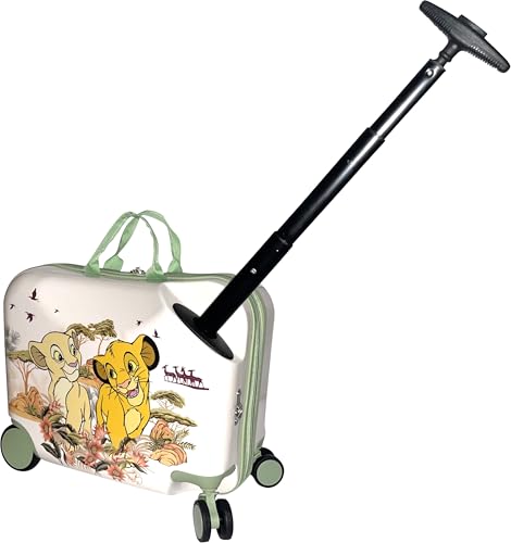 Fast Forward Ride-On 18" Suitcase For Kids/Tow-Along Toddler Carry-On Luggage With Wheels (Lion King) - Image 5