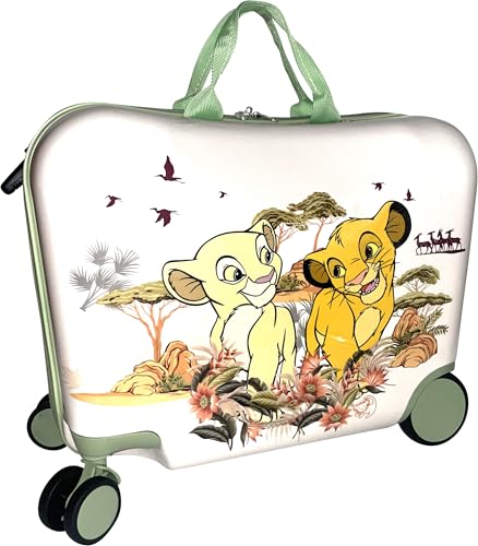 Fast Forward Ride-On 18" Suitcase For Kids/Tow-Along Toddler Carry-On Luggage With Wheels (Lion King) - Image 3