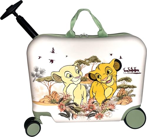 Fast Forward Ride-On 18" Suitcase For Kids/Tow-Along Toddler Carry-On Luggage With Wheels (Lion King) - Image 2