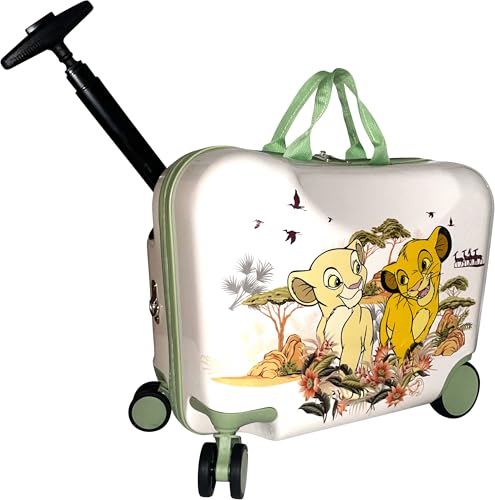 Fast Forward Ride-On 18" Suitcase For Kids/Tow-Along Toddler Carry-On Luggage With Wheels (Lion King) - Image 1