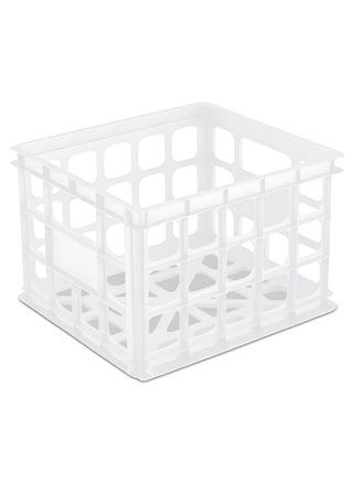Sterilite Storage Crate Stackable Plastic Bin Open Basket with Handles Organize Home Garage Office School White 6Pack - pzsku/ZBC1BFCAC05A37C81B5F4Z/45/1749491112/99b13dda-5b3a-442c-87b7-44248d55f600