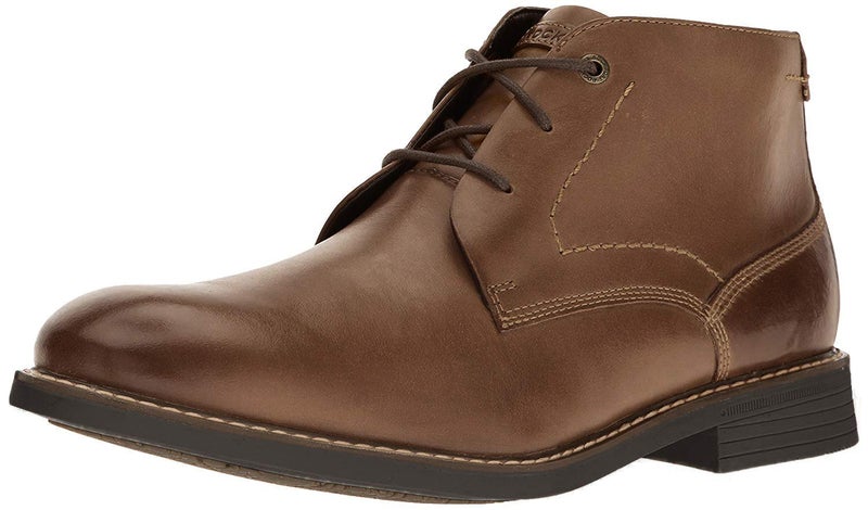 Rockport mens Cb chukka boots, Dark Brown Leather, 6 Wide US - Image 1
