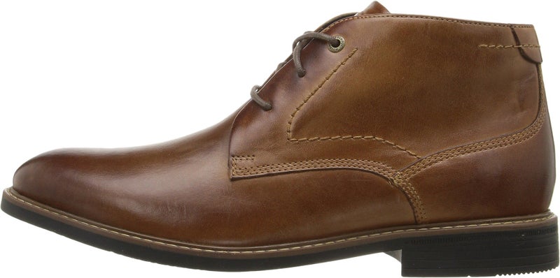 Rockport mens Cb chukka boots, Dark Brown Leather, 6 Wide US - Image 3
