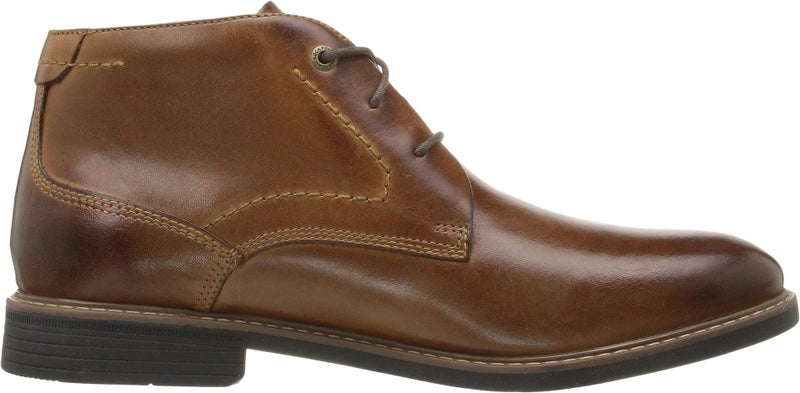 Rockport mens Cb chukka boots, Dark Brown Leather, 6 Wide US - Image 4