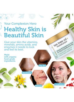 Era Organics Era Organics Tea Tree Cream Face Moisturizer for Oily Skin - Advanced 7X Balancing Oily Skin Moisturizer - Non-Greasy Moisturizer - Tea Tree Oil for Skin  - Image 3