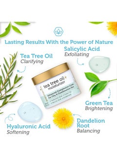 Era Organics Era Organics Tea Tree Cream Face Moisturizer for Oily Skin - Advanced 7X Balancing Oily Skin Moisturizer - Non-Greasy Moisturizer - Tea Tree Oil for Skin  - Image 2