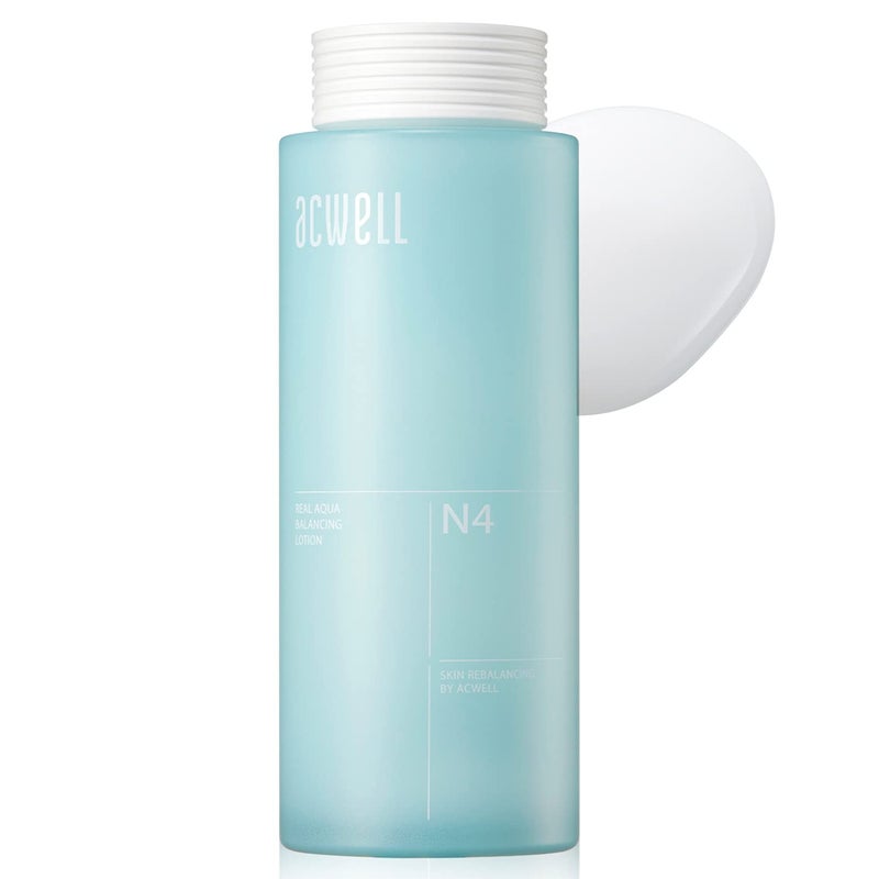ACWELL Real Aqua Balancing Hydrating and Soothing Face Lotion 47 floz  Sebum Control and pH Balancing for Oily and Sensitive Skin Calms Acne and Blemishes