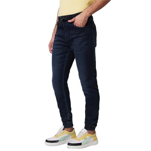 Spykar Men's Rover Regular Fit Mid-Rise Casual Jeans Dark Blue - Image 4