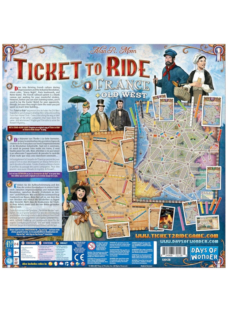 Days Of Wonder Ticket to Ride: Vol 06 - France & Old West - Image 4