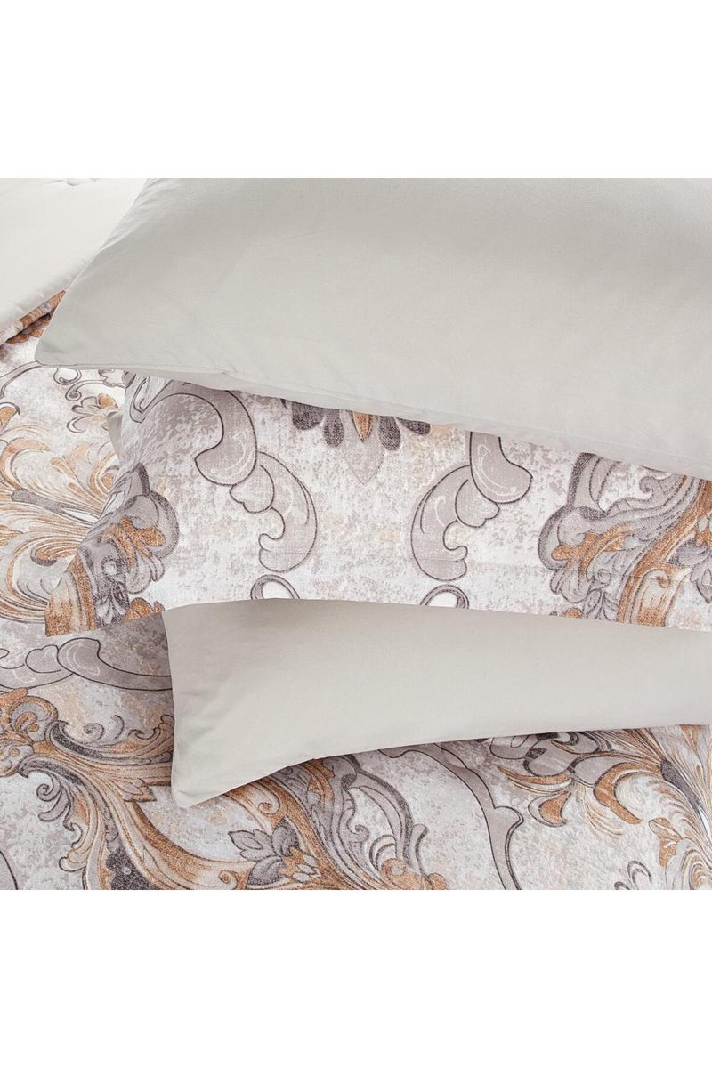 Melen Summer single  reversible bedspread set - 4 pieces - Fits a 200x120 bed - Ceylon - Cream - Beige - Image 5