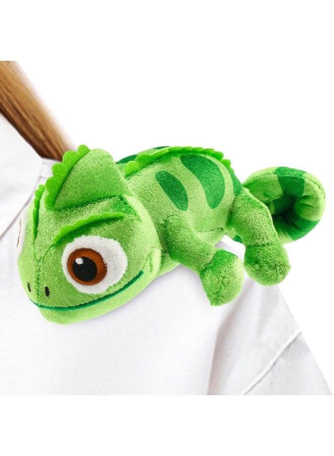 OSHIMA Chameleon Shoulder Plush Doll, Lizard Plush Shoulder Magnet, Chameleon Stuffed Animal Toys for Kids and Fans, Toy Pascal Pascal Doll, Lizard Cosplay Props Merch Gifts for Women Adults Green - Image 1