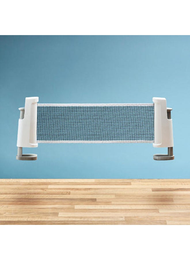 Table Tennis Set With Posts, Adjustable Rollnet, 2 Bats And 2 Balls