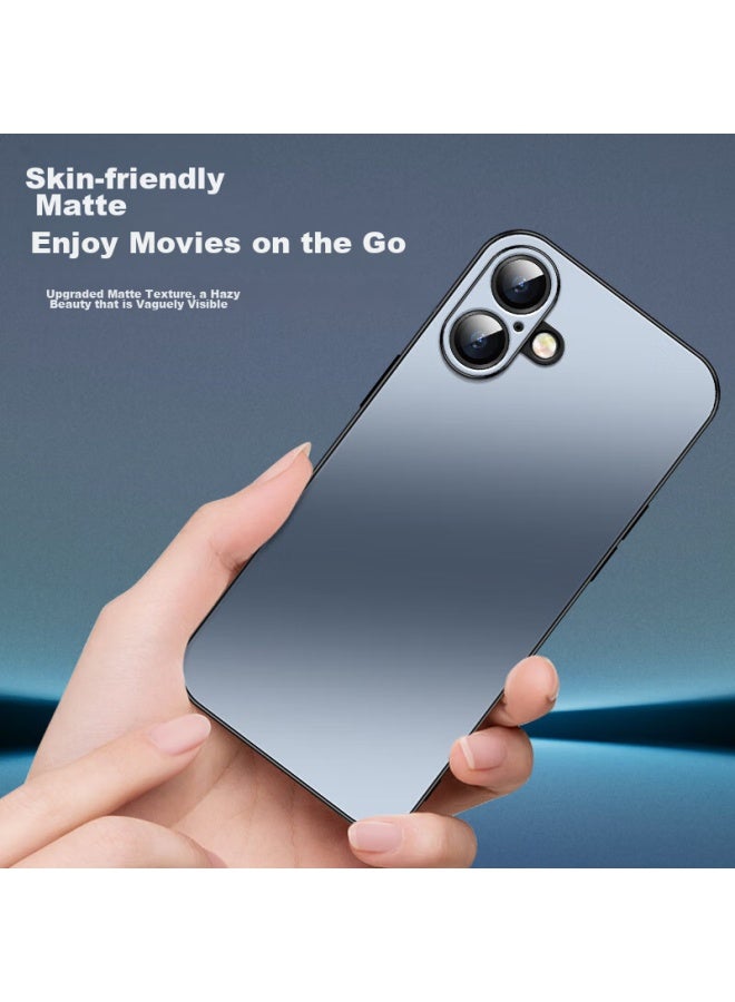 Shangsu Iphone 16 Case, Apple 16 Protective Cover, Full Lens Protection, Ag Frosted, Real Machine Feel, Simple Luxury Business Style, Shockproof, For Men And Women, Graphite Black - Image 3