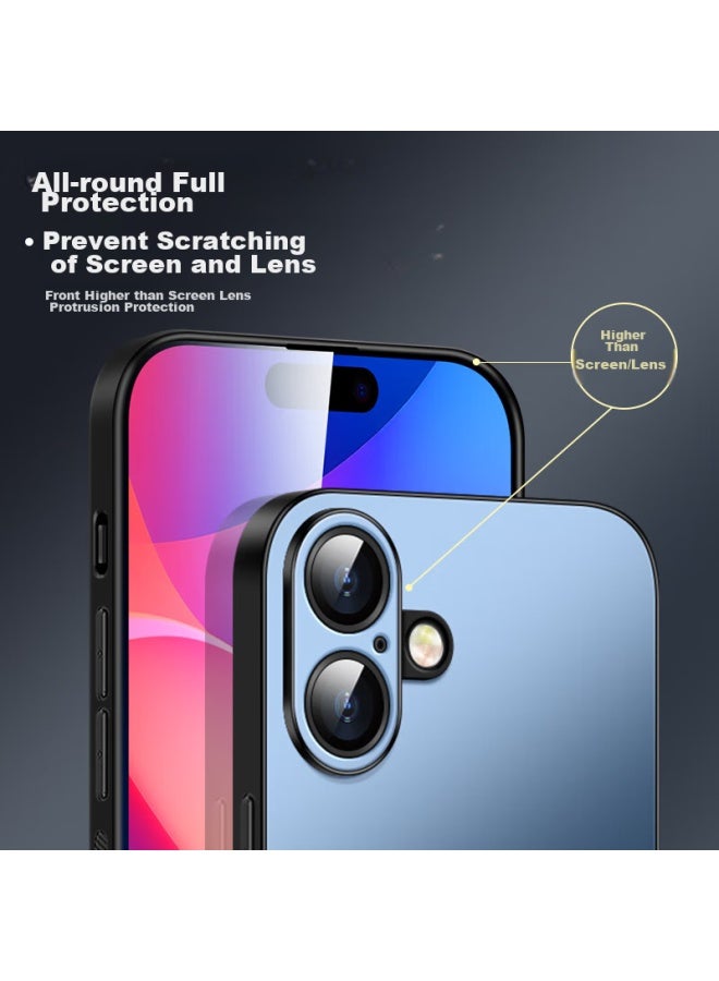 Shangsu Iphone 16 Case, Apple 16 Protective Cover, Full Lens Protection, Ag Frosted, Real Machine Feel, Simple Luxury Business Style, Shockproof, For Men And Women, Graphite Black - Image 4