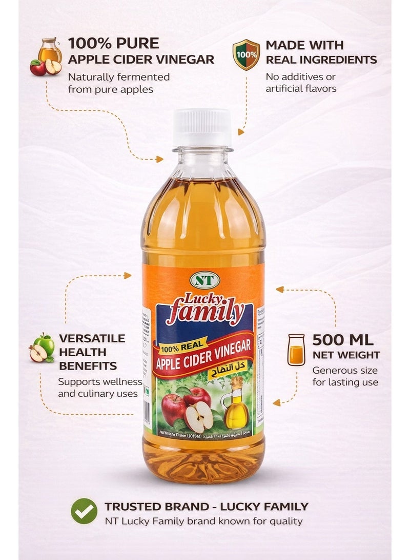LUCKY FAMILY 100% Real Apple Cider Vinegar 473ml - Image 4