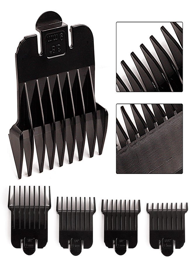 CR8GR8 2 Pcak Professional Barber-Grade T-Blade Replacement Compatible with Andis T-Outliner，Barber-Approved T Clipper&Trimmer Blades#04710/04521，Precision Sharp，Zero-Gap Fit (Ceramic T,Gold/Sliver+4 Guards) - Image 5