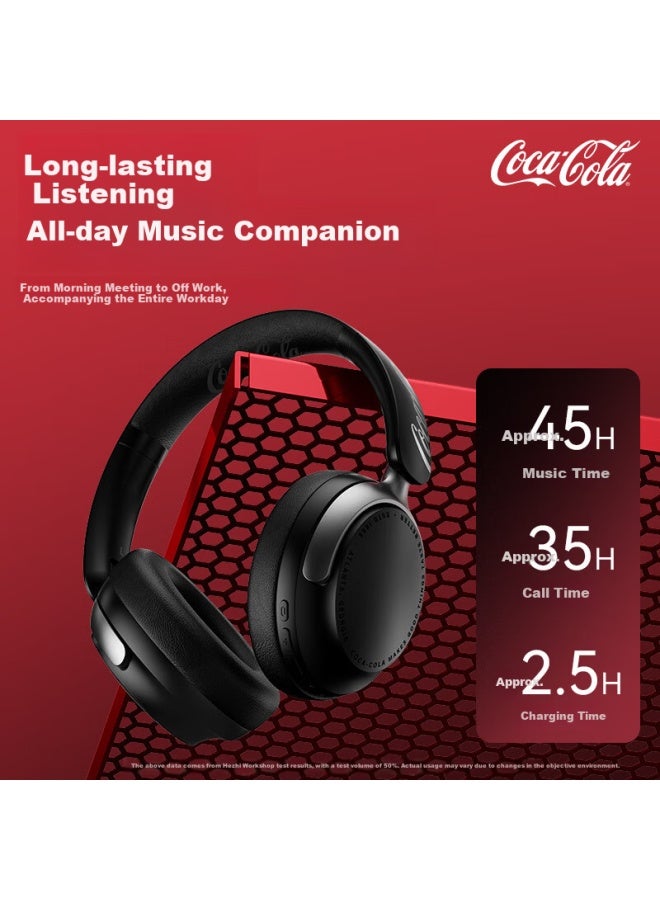 Coca-cola T-68 Lite Bluetooth Headset Wireless Gaming Sports Earphones Ai Simultaneous Translation Long Battery Life Couples Student Gift Compatible With Apple Huawei Xiaomi - Image 2