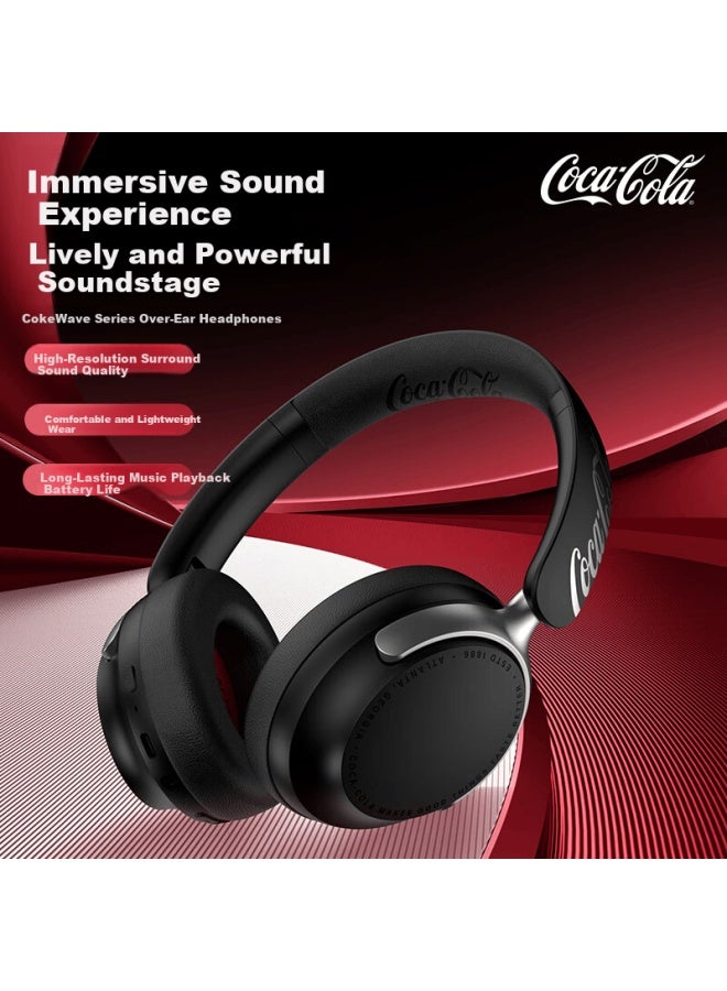 Coca-cola T-68 Lite Bluetooth Headset Wireless Gaming Sports Earphones Ai Simultaneous Translation Long Battery Life Couples Student Gift Compatible With Apple Huawei Xiaomi - Image 1