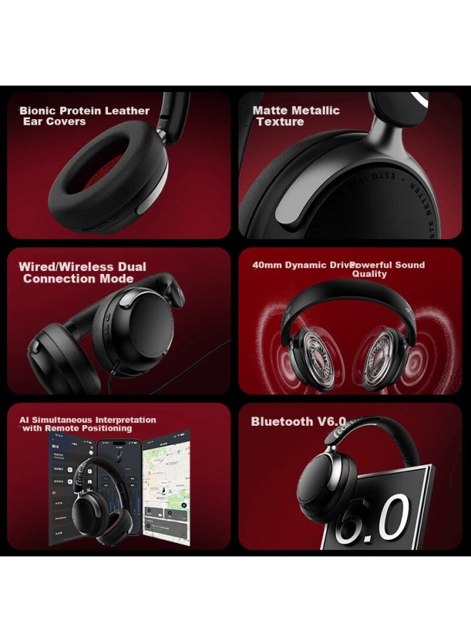 Coca-cola T-68 Lite Bluetooth Headset Wireless Gaming Sports Earphones Ai Simultaneous Translation Long Battery Life Couples Student Gift Compatible With Apple Huawei Xiaomi - Image 3