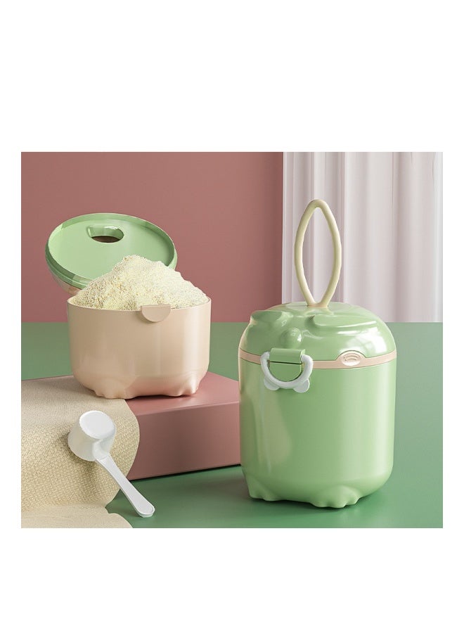 DOOKOO Baby 2PCS Small u0026 Large Portable Travel Milk Formula Dispenser Containers Candy Fruit Snack Storage Container with Scoop and Visual scale, BPA Free - Image 1