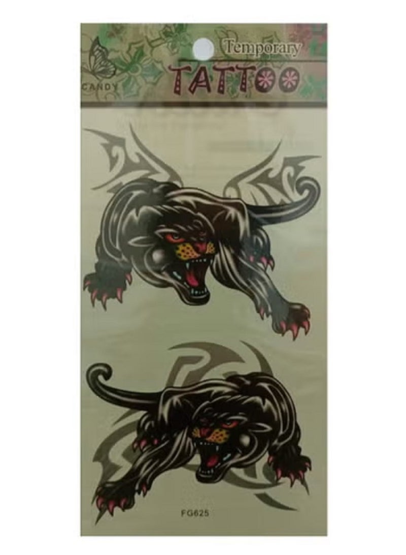 Temporary tattoo of a black panther with a beautiful and attractive design - Image 2