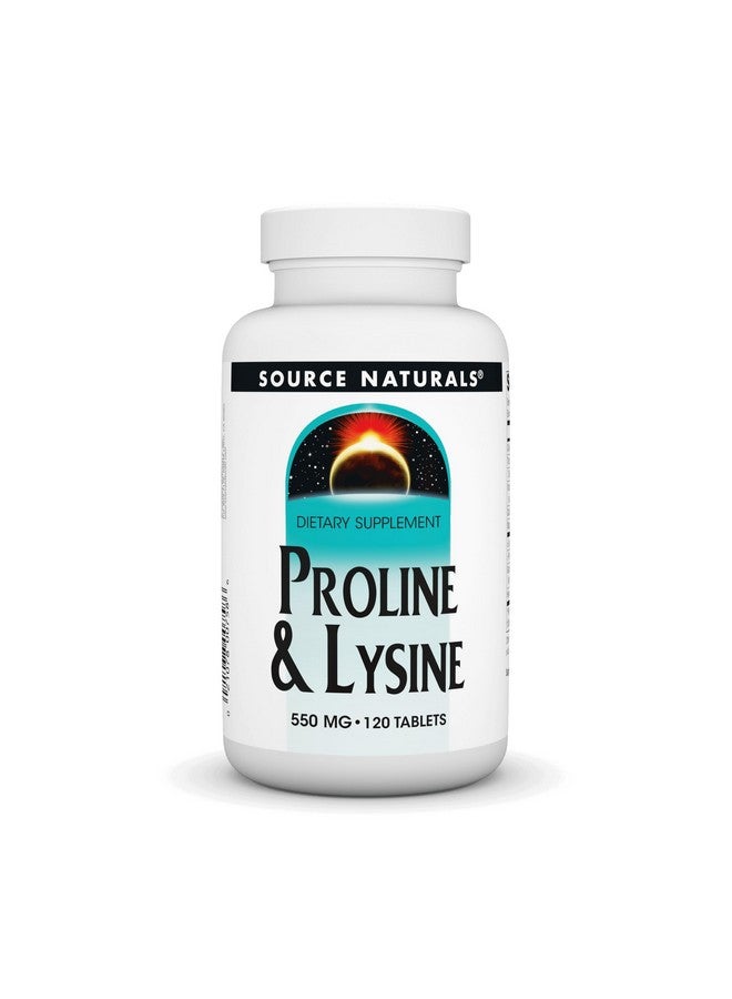 سورس ناتشورالز Source Naturals Proline & Lysine، 550 مجم - 120 قرصًا - Image 1